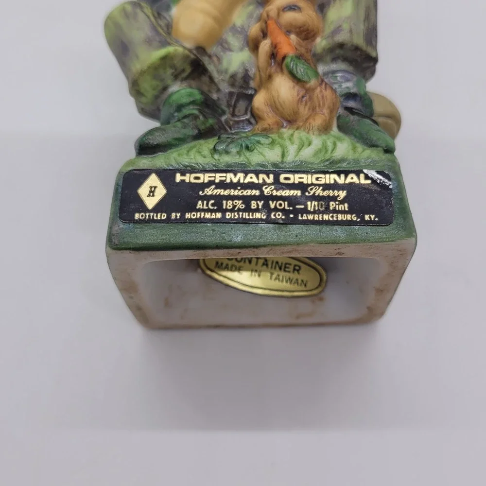 Vintage 1975 Hoffman Original Leprechaun Saxophone Sherry Decanter Figurine